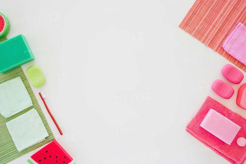 Personal hygienic products bright colors