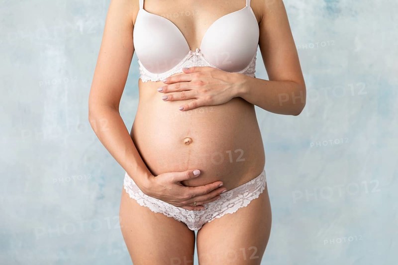 Pregnant woman waiting her baby