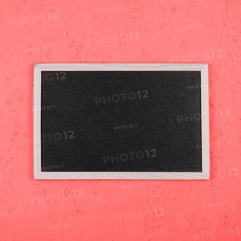 Small blank blackboard coral painted wall