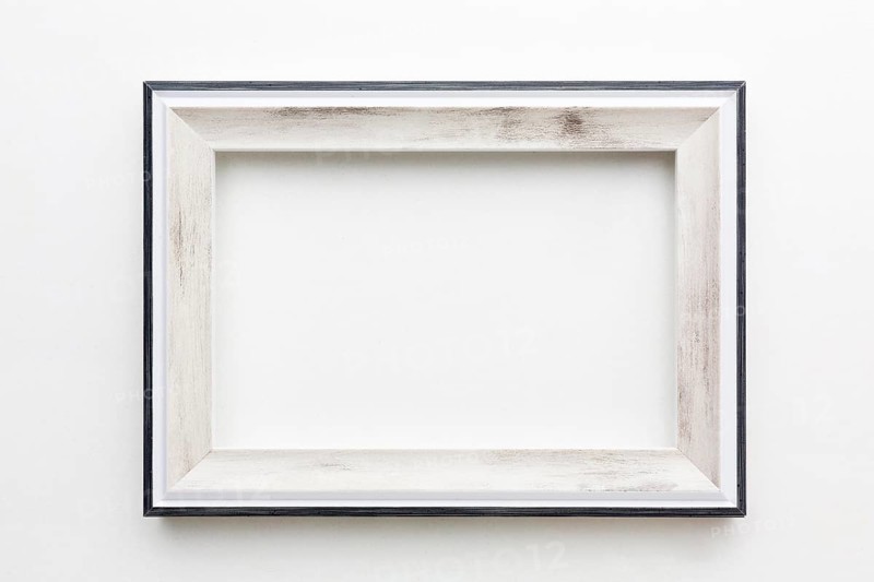 Top view beautiful wooden frame concept