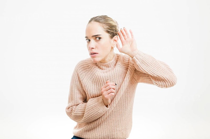 Woman hearing