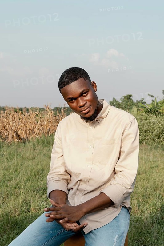 Young man posing outdoor 8