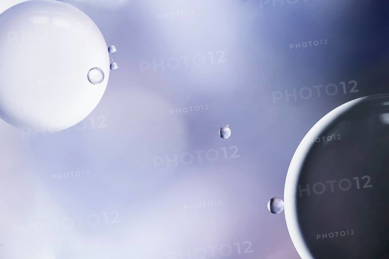 Abstract bubbles gradient blurred background