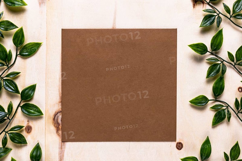 Brown invitation simple background