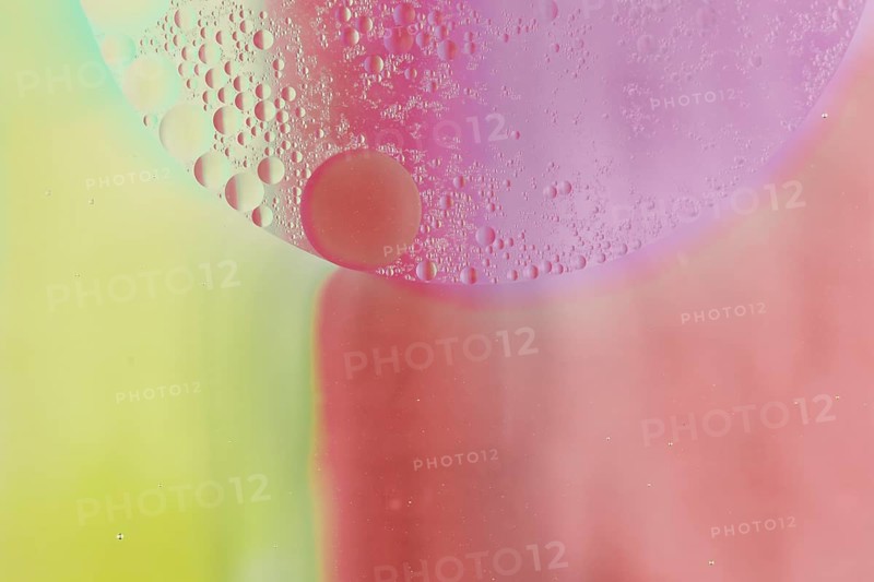 Bubbles semi circle shape colorful background