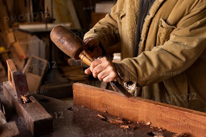 Carpenter working woodworking