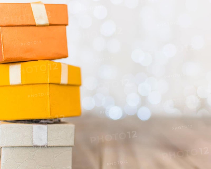 Colourful gift boxes