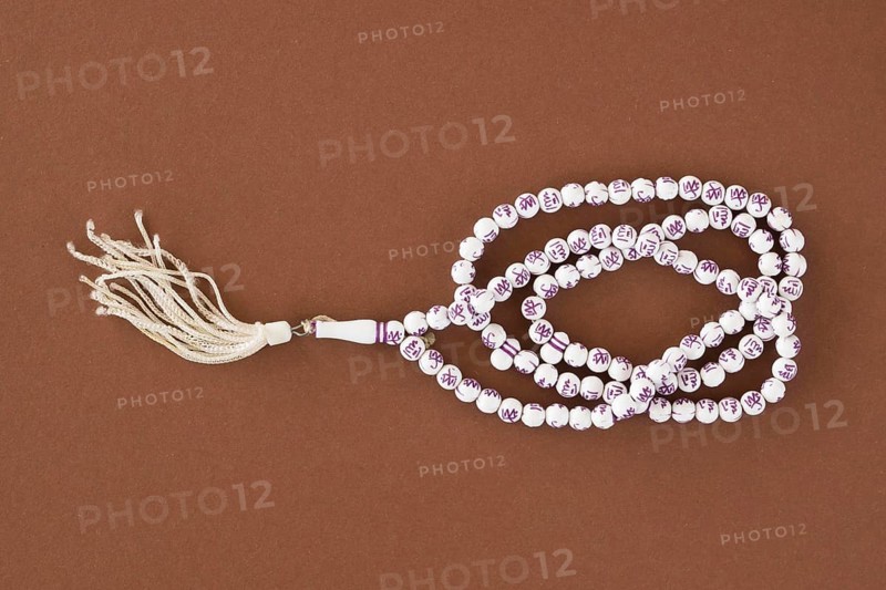 Flat lay religious pendant
