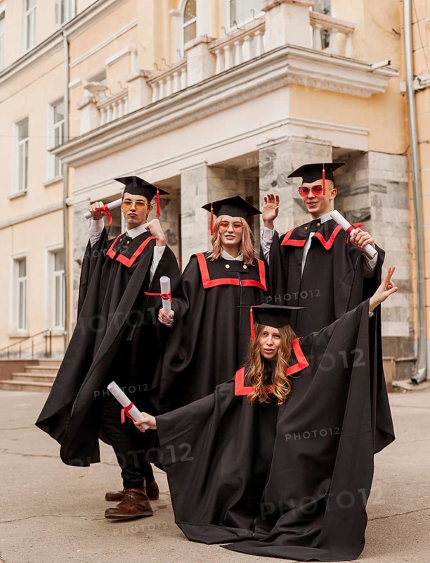 Friends taking s graduation