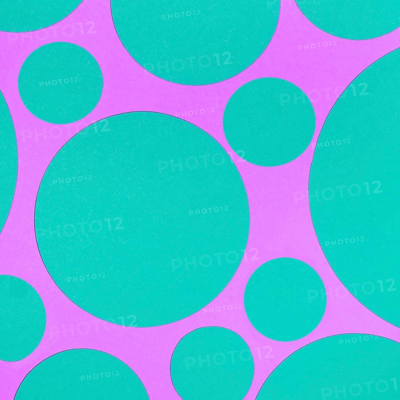 Green geometric circle shape backdrop