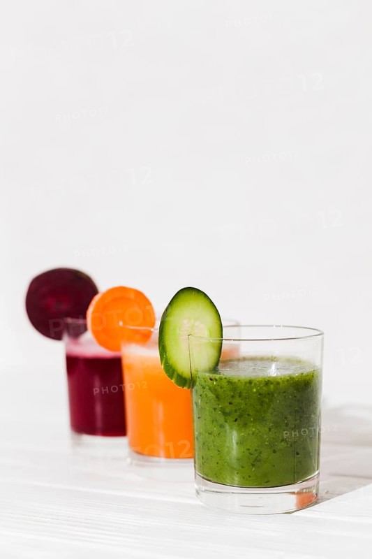 Homemade vegetable smoothies
