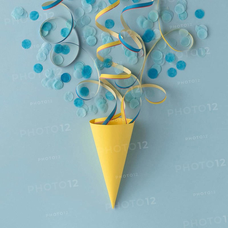 Ice cream paper cone confetti