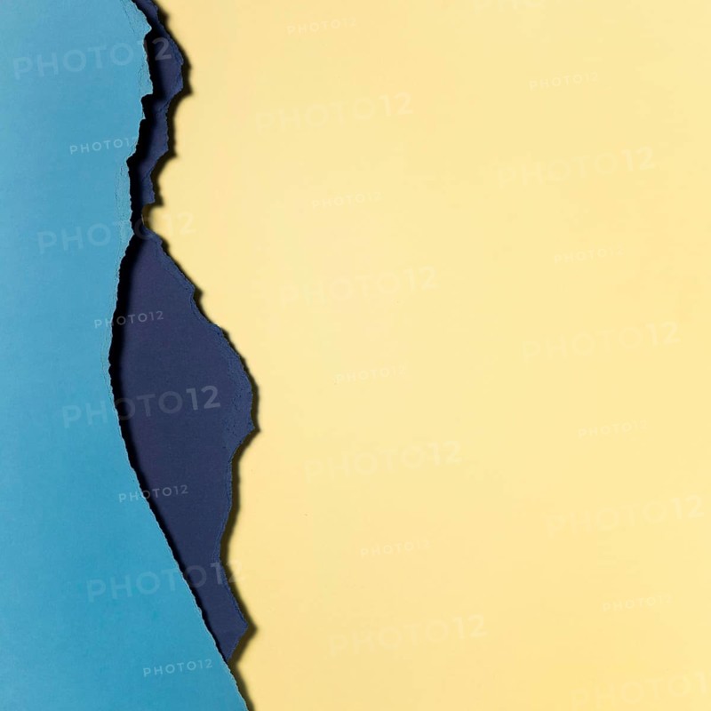 Light yellow blue layers paper
