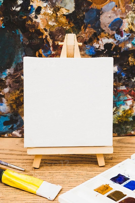 Modern artist concept with template