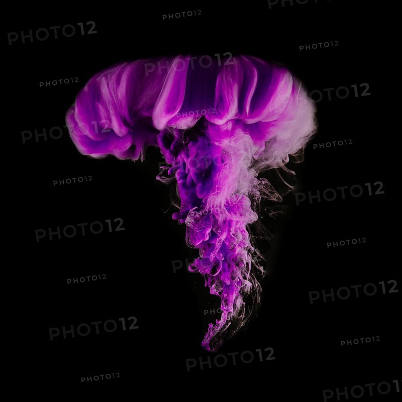 Purple vivid cloud ink black