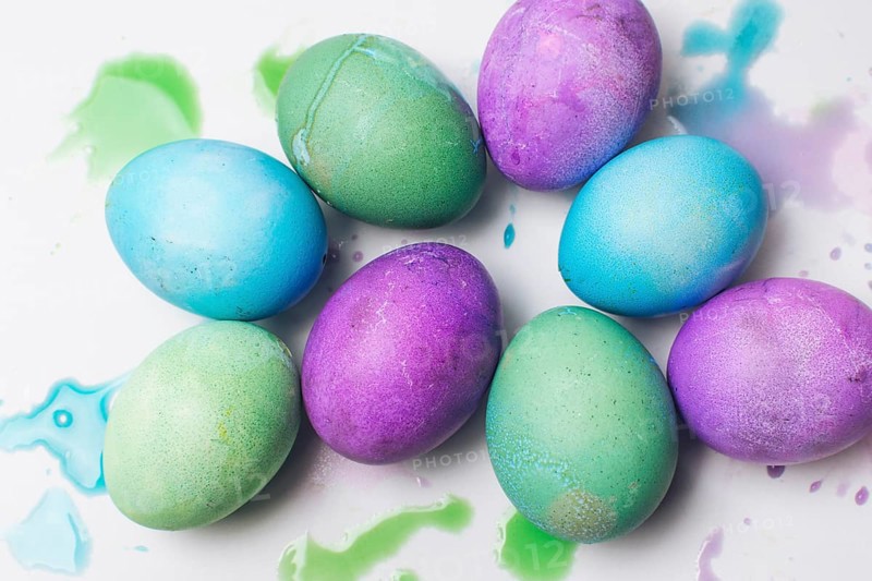 Set bright easter eggs blots
