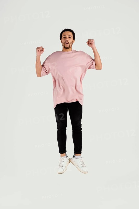 Young handsome man jumping 11