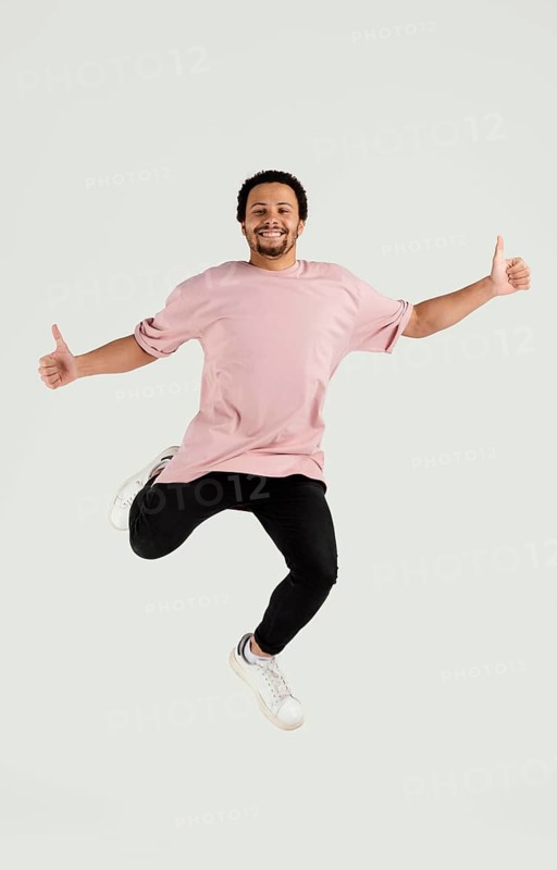 Young handsome man jumping 14
