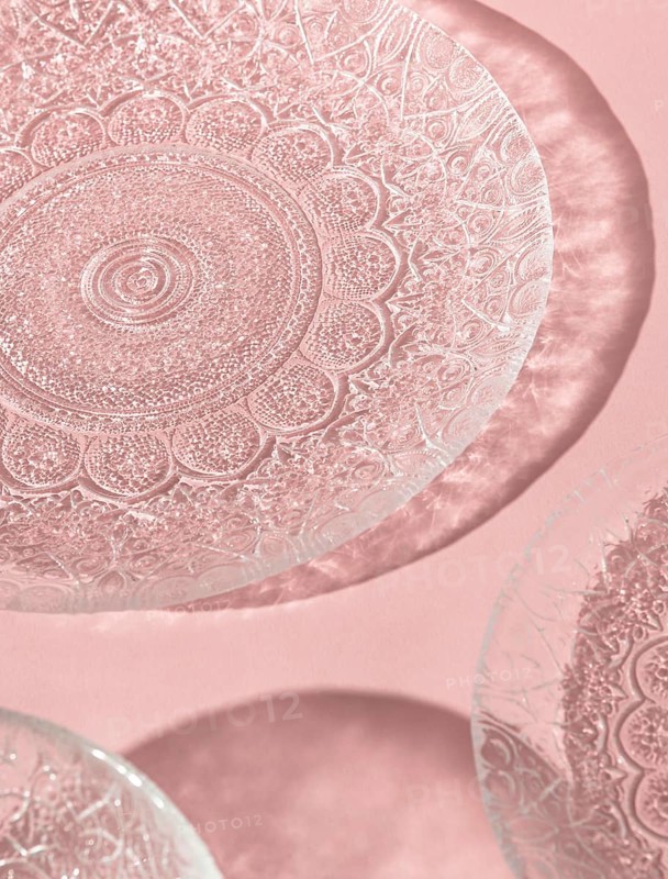 Close up transparent dishes