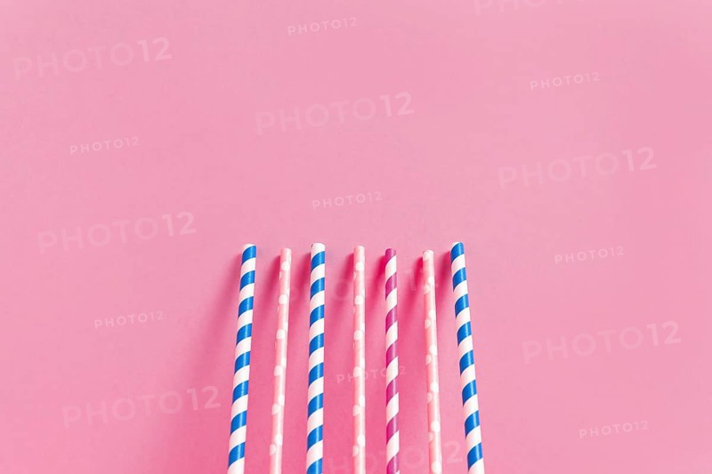 Colorful plastic straw collection 9