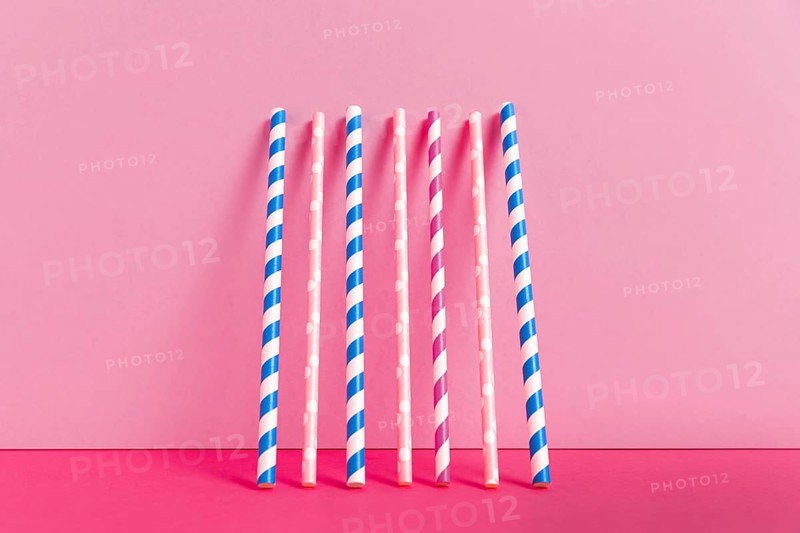 Colorful plastic straw collection 11