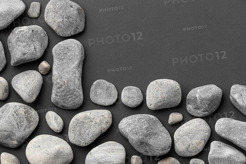 Flat lay stone collection 5