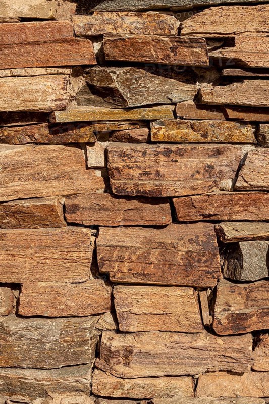 Front view rock wall