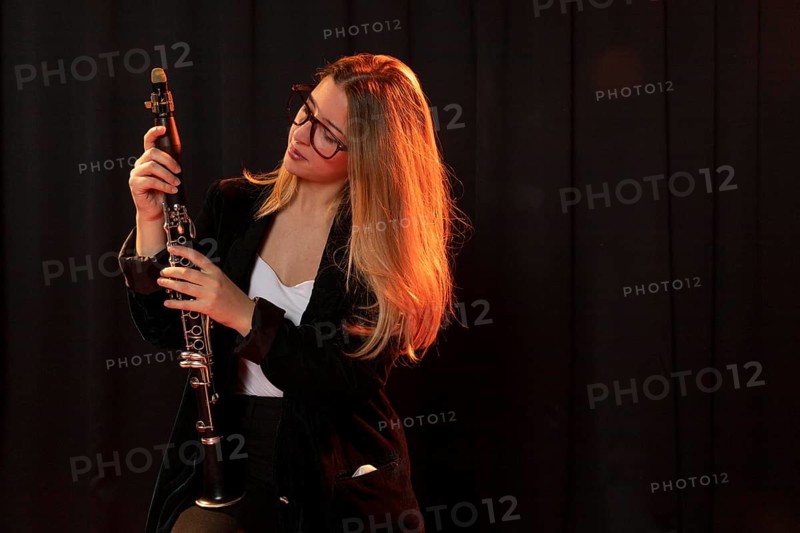 Musician celebrating jazz day event