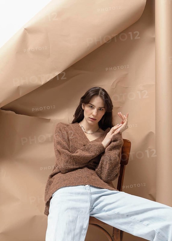 Portrait beautiful young female posing 7