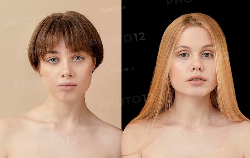 Portrait young females