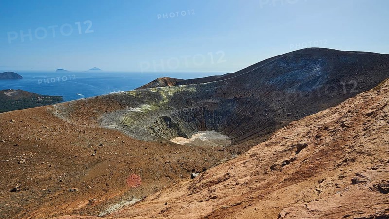 View into the crater