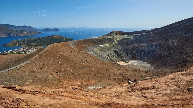 View into the crater