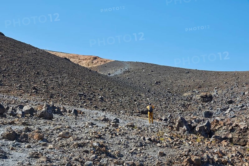 Grey lava landscape