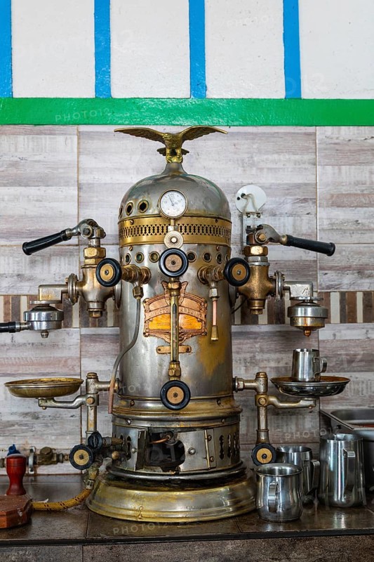 Historic espresso machine