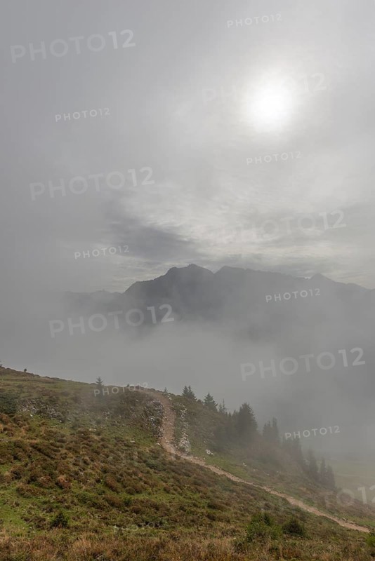 Low hanging clouds on the Penken