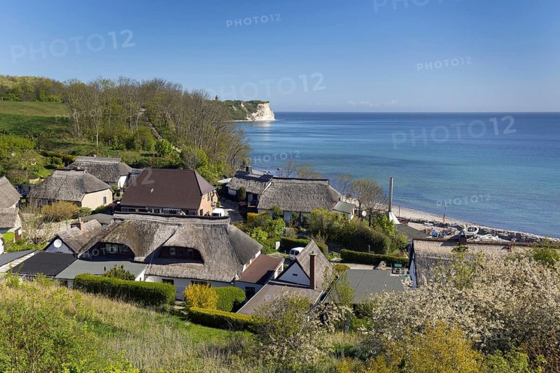 Vitt fishing village on the German Baltic Sea island of Ruegen on the Wittow peninsula near Cape Arkona