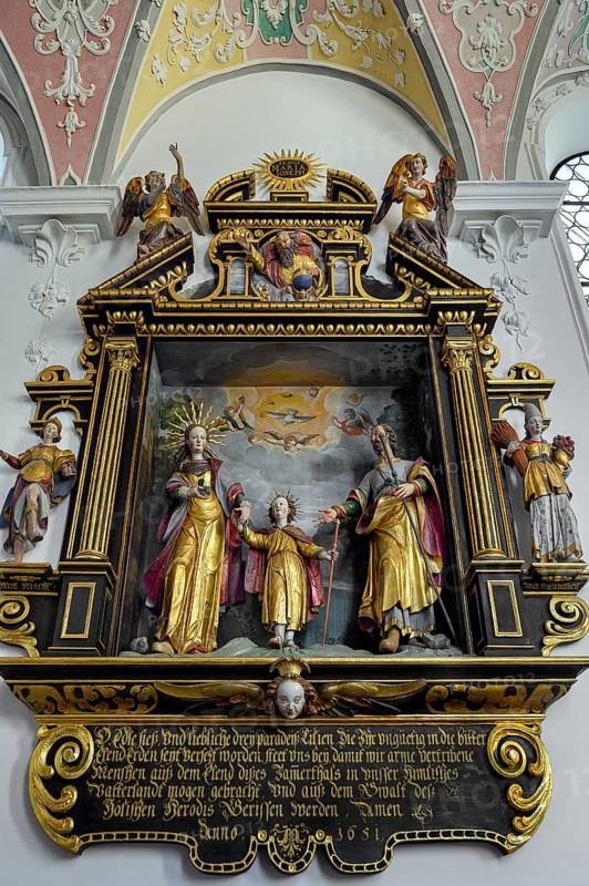 Half-relief with baby Jesus