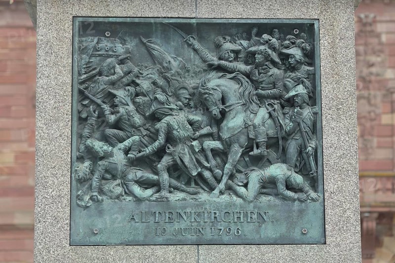 Battle scene at the monument General Kleber