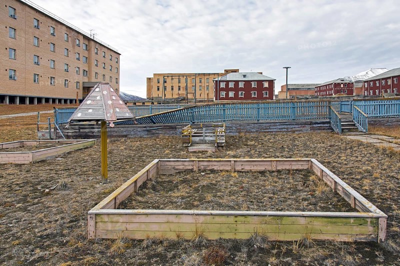 Children's playground at Pyramiden