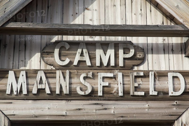 Wooden cabin at abandoned marble quarry at Camp Mansfield