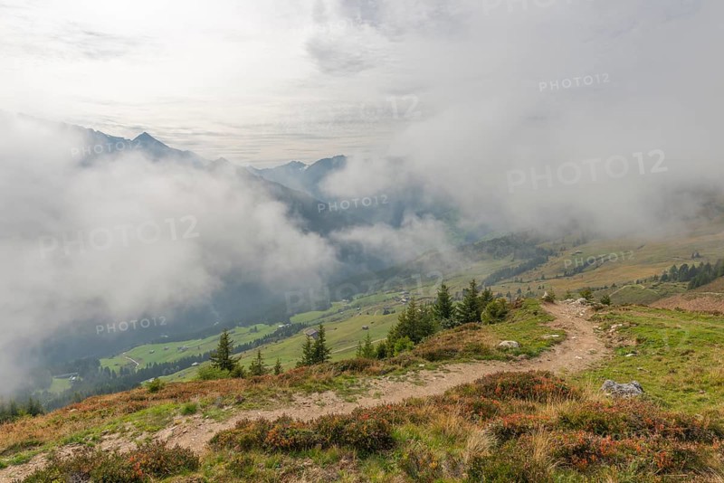 Low hanging clouds on the Penken