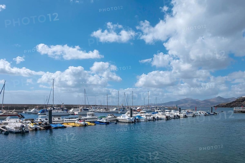 Boats in the harbour of Puerto del Carmen