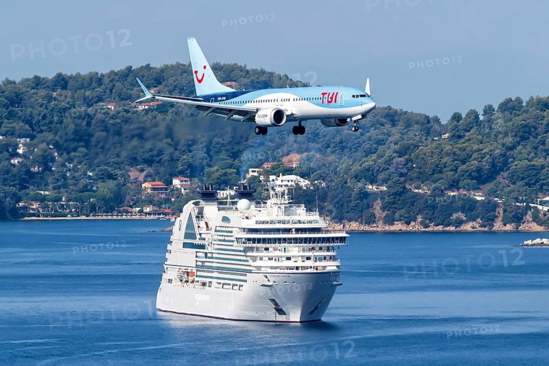 A Boeing 737 MAX 8 aircraft of TUI Airlines Nederland with the registration PH-TFN at Skiathos Airport