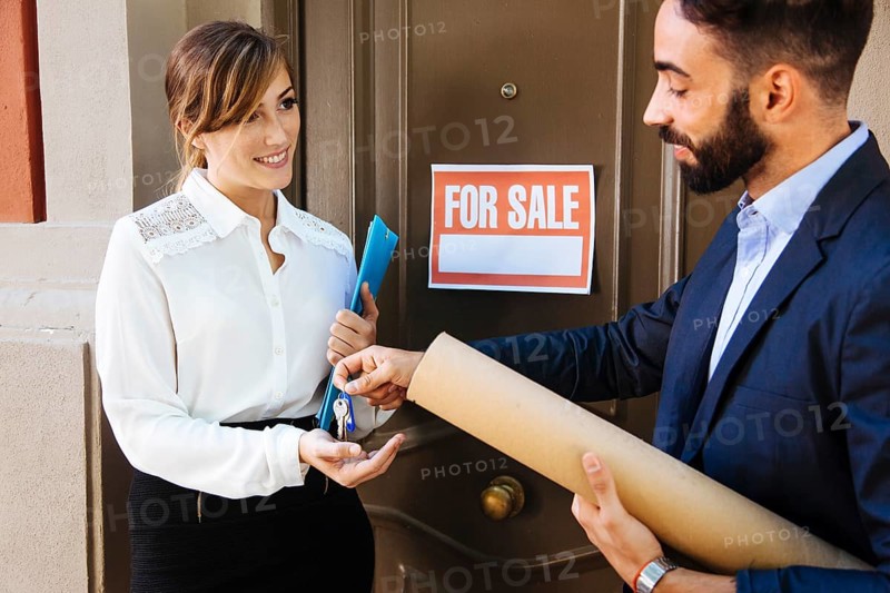 Real estate agent business woman