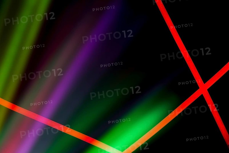 Red neon lines colorful laser light dark background