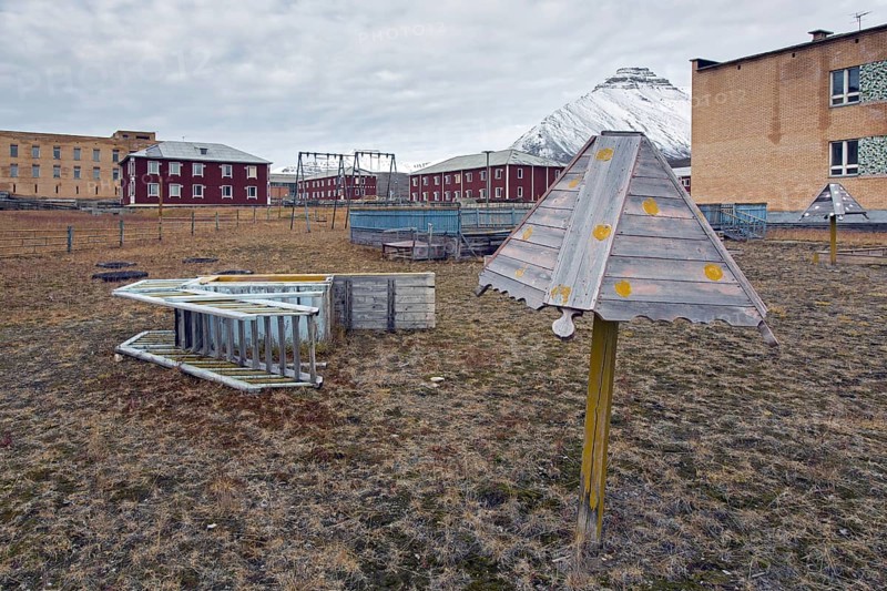 Children's playground at Pyramiden