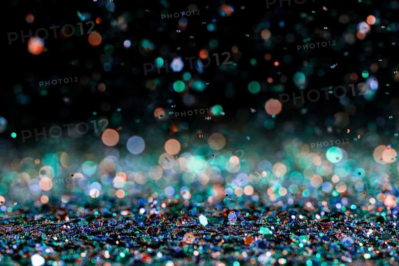 Luminescent multicolored glitter