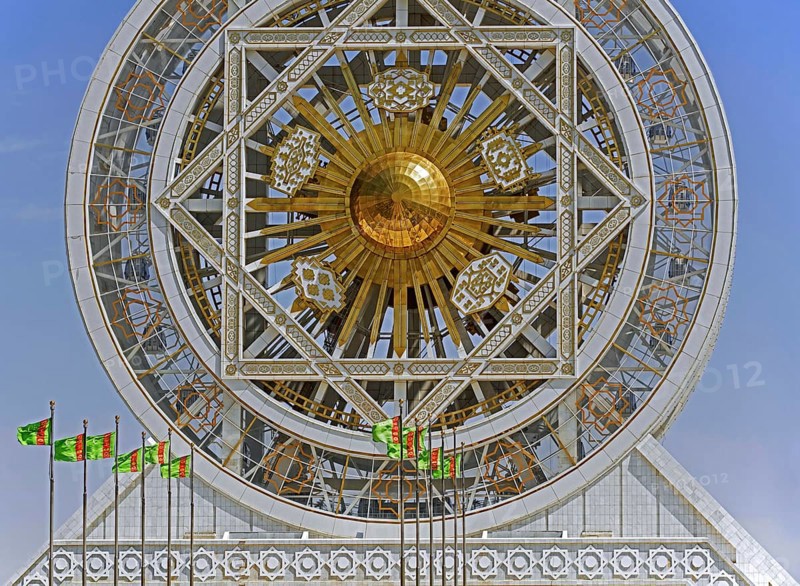 World's largest indoor Ferris wheel at the Alem Cultural and Entertainment Center in the capital city Ashgabat