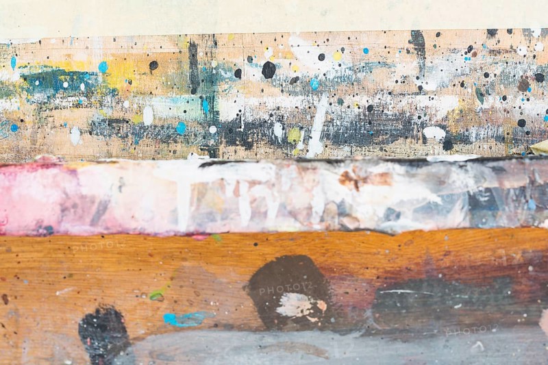 Messy painted textured grunge wooden backdrop