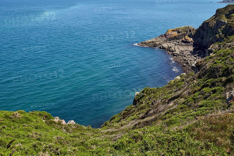 Cliffs with the English Channel at Cap Frehel near Plevenon